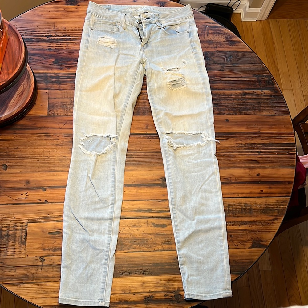 Distressed American Eagle Jeans